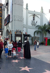 Darth Vader greets tourists outside the TCL Chinese Theatre on December 8, 2016.