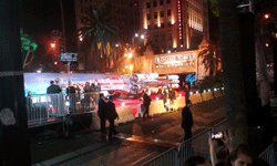 Taking more pics of the full-size X-Wing model as the ROGUE ONE premiere is about to begin at Pantages Theater...on December 10, 2016.