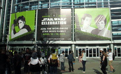 At Star Wars Celebration in the Anaheim Convention Center...on April 16, 2015.