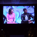 Daisy Ridley and John Boyega at Star Wars Celebration in the Anaheim Convention Center...on April 16, 2015.