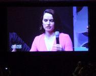 Daisy Ridley at Star Wars Celebration in the Anaheim Convention Center...on April 16, 2015.