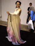 A cosplayer dressed as Queen Amidala from STAR WARS: ATTACK OF THE CLONES strikes a pose at Star Wars Celebration in the Anaheim Convention Center...on April 16, 2015.