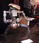 A Droideka model from THE PHANTOM MENACE on display at Star Wars Celebration in the Anaheim Convention Center...on April 17, 2015.