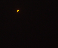 Viewing the annular solar eclipse using special sunglasses courtesy of ASTRONOMY magazine.