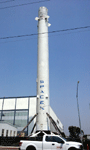 This Falcon 9 booster launched 11 Orbcomm satellites into space on December 21, 2015.