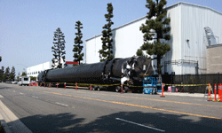 This Falcon 9 booster sustained considerable damage on its way back to Earth on May 27, 2016.