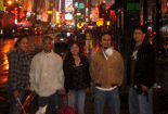 Once again posing in front of Times Square...this time in the rain.