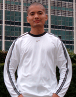 Posing in front of the UN Headquarters.