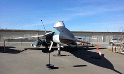 The YF-17 Cobra on display at the Western Museum of Flight in Torrance, CA...on November 23, 2016.