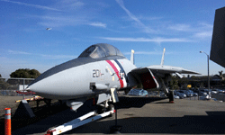The F-14 Tomcat on display at the Western Museum of Flight in Torrance, CA...on November 23, 2016.