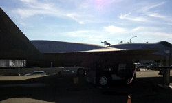 The YF-23 Gray Ghost on display at the Western Museum of Flight in Torrance, CA...on November 23, 2016.