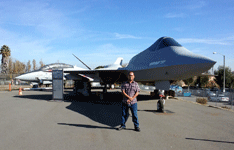 Posing with the YF-23 Gray Ghost at the Western Museum of Flight in Torrance, CA...on November 23, 2016.