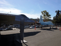 The YF-23 Gray Ghost and T-38 Talon on display at the Western Museum of Flight in Torrance, CA...on November 23, 2016.