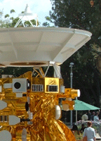 A mock-up of the Cassini spacecraft, which arrived at Saturn in 2004.