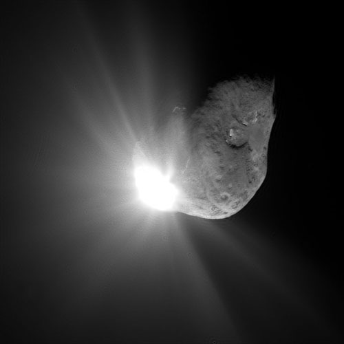 The comet (named 9P/Tempel 1) that the Impactor smashed into during the Deep Impact mission