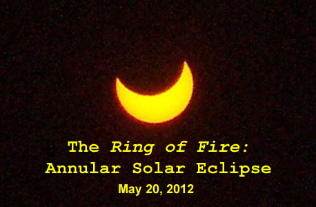 The annular solar eclipse that took place on May 20, 2012.