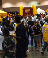 A huge crowd at the Los Angeles Convention Center.