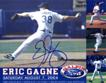 An autograph by Dodgers pitcher Eric Gagne.