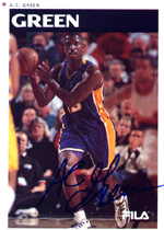 An autographed pic by former Laker power forward A.C. Green.