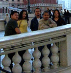 Posing for a photo at The Venetian.