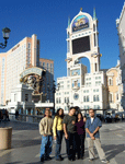 Posing for another photo at The Venetian.