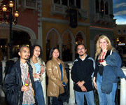 Posing for a photo inside The Venetian.