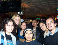 Taking a group photo with two of Franz's cousins inside the Rio All-Suite Hotel & Casino.