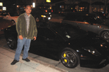 Posing in front of someone else's Lamborghini along Sunset Boulevard.