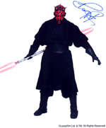 Another autographed pic of Darth Maul.