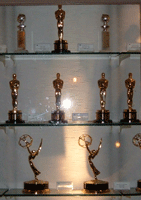 The trophy case at Paramount Studios