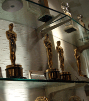 The trophy case at Paramount Studios