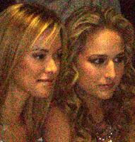 KRISTANNA LOKEN and LEELEE SOBIESKI pose for a photo