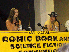 The TERMINATOR: THE SARAH CONNOR CHRONICLES cast at a Q&A junket