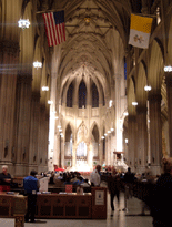Inside the St. Patrick's Cathedral.