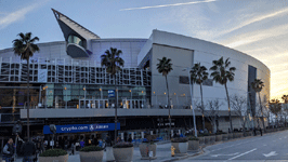 A snapshot of Crypto.com Arena (formerly known as STAPLES Center) before I went inside to watch the Los Angeles Lakers-Memphis Grizzlies game...on March 7, 2023.