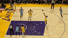 Anthony Davis shoots a free throw during the first quarter of the Lakers-Grizzlies game at Crypto.com Arena...on March 7, 2023.